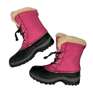 Size 4 Youth Bearpaw Kelly Kids Waterproof Pink Winter Snow Boots